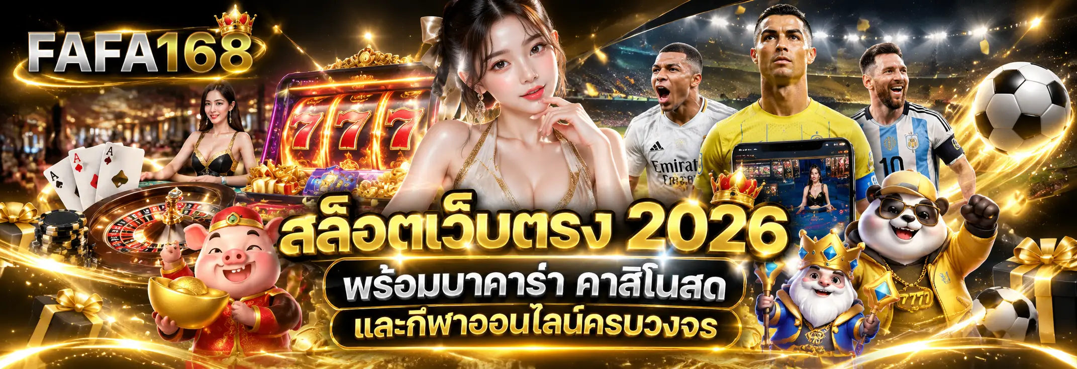 FAFA168 สล็อตเว็บตรง 2026 พร้อมบาคาร่า คาสิโนสด และกีฬาออนไลน์